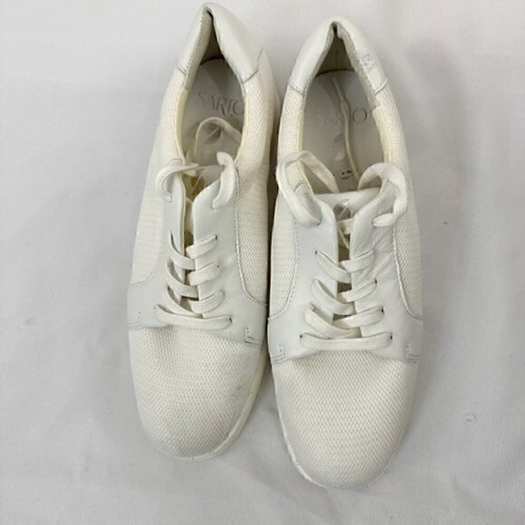 Sarto Quinn Mesh Lace-Up Sneakers‎ Shoes White Size 8 - Picture 4 of 12